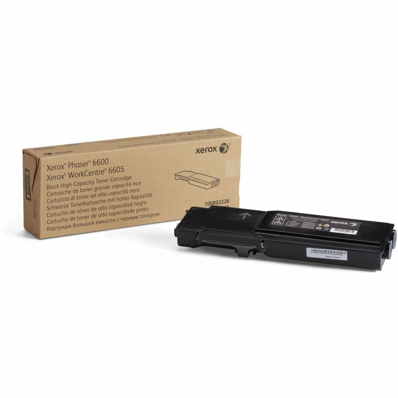 Xerox Genuine Phaser™ 6600, WorkCentre™ 6605 Black High capacity Toner Cartridge (8000 Pages) - 106R02228 - 106R02228