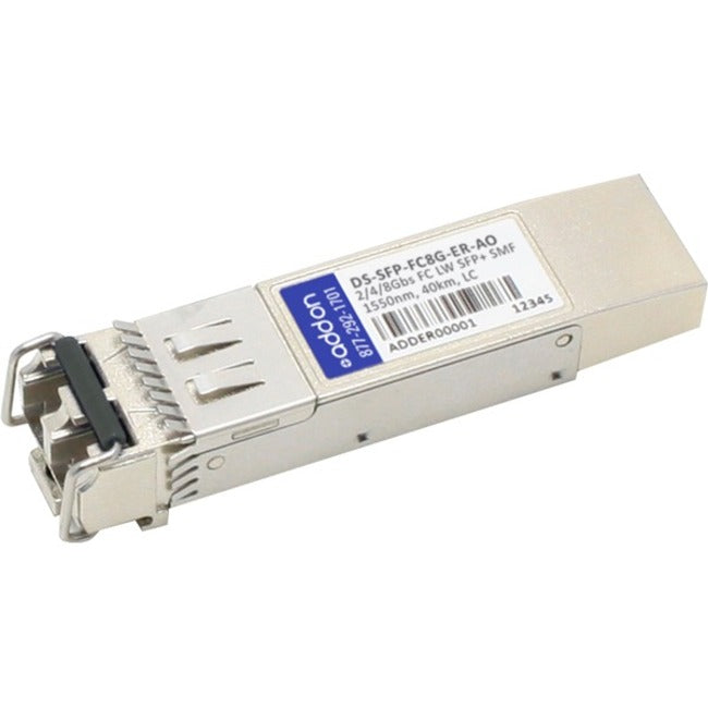 AddOn Cisco DS-SFP-FC8G-ER Compatible TAA Compliant 8GBase-LW Fibre Channel SFP+ Transceiver (SMF, 1550nm, 40km, LC) - DS-SFP-FC8G-ER-AO