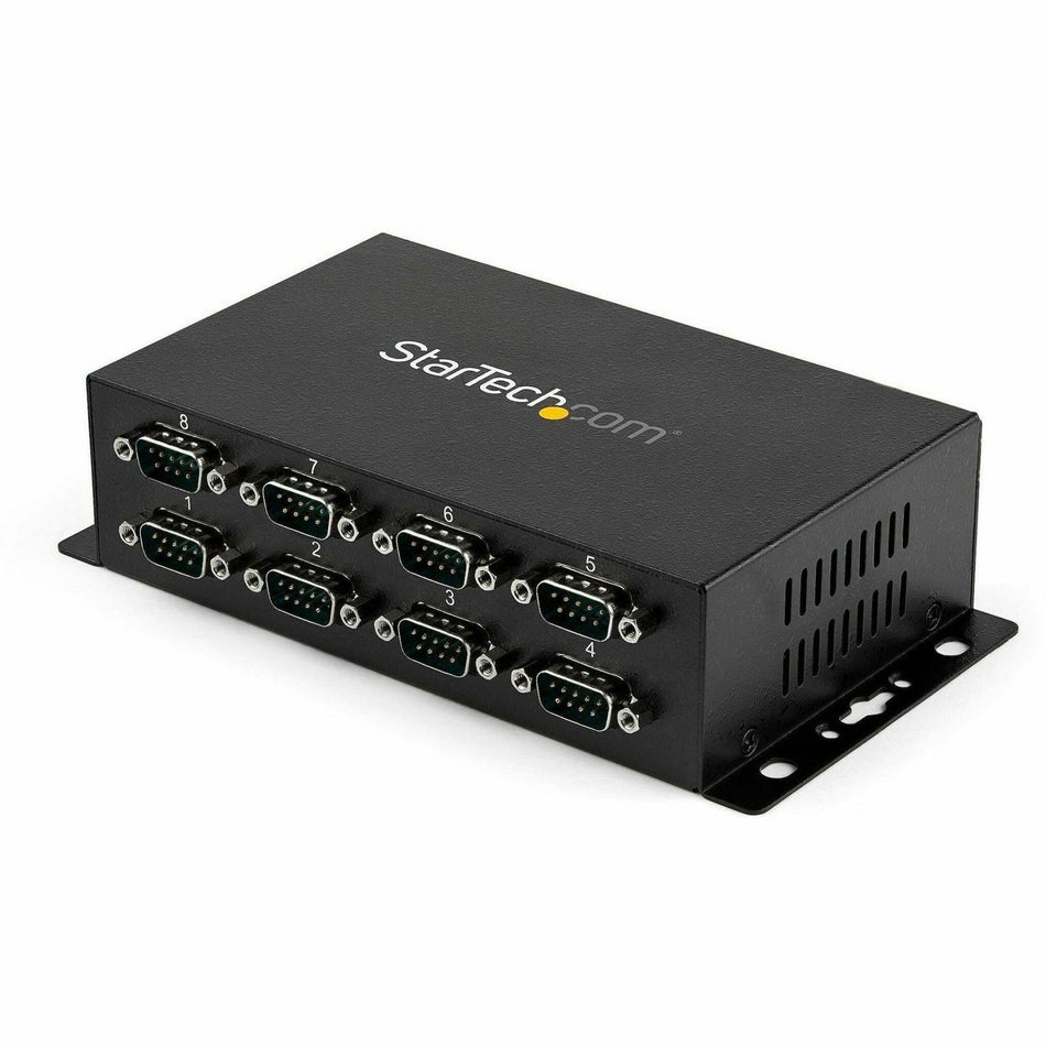 StarTech.com USB to Serial Adapter Hub? 8 Port? Industrial? Wall Mount? Din Rail? COM Port Retention? FTDI USB to RS232 - ICUSB2328I