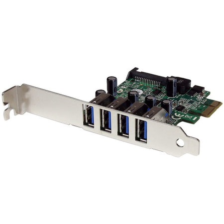 StarTech.com 4 Port PCI Express PCIe SuperSpeed USB 3.0 Controller Card Adapter with UASP - 5Gbps - SATA Power - PEXUSB3S4V