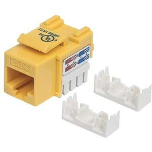 Intellinet Network Solutions Cat6 Keystone Jack, UTP, Punch-Down, Yellow - 210584