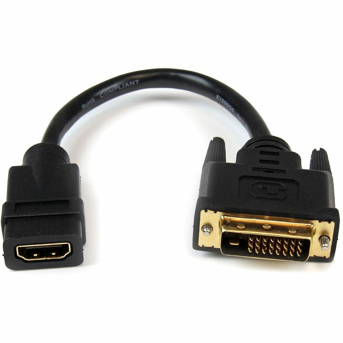 StarTech.com 8in HDMIÂ&reg; to DVI-D Video Cable Adapter - HDMI Female to DVI Male - HDDVIFM8IN