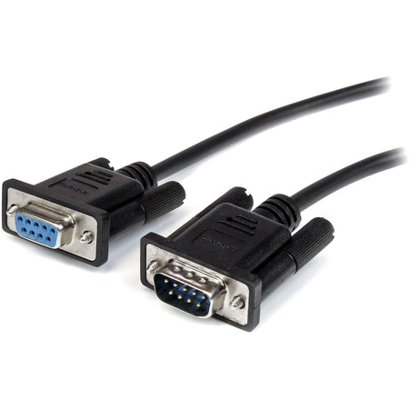 StarTech.com 1m Black Straight Through DB9 RS232 Serial Cable - M/F - MXT1001MBK