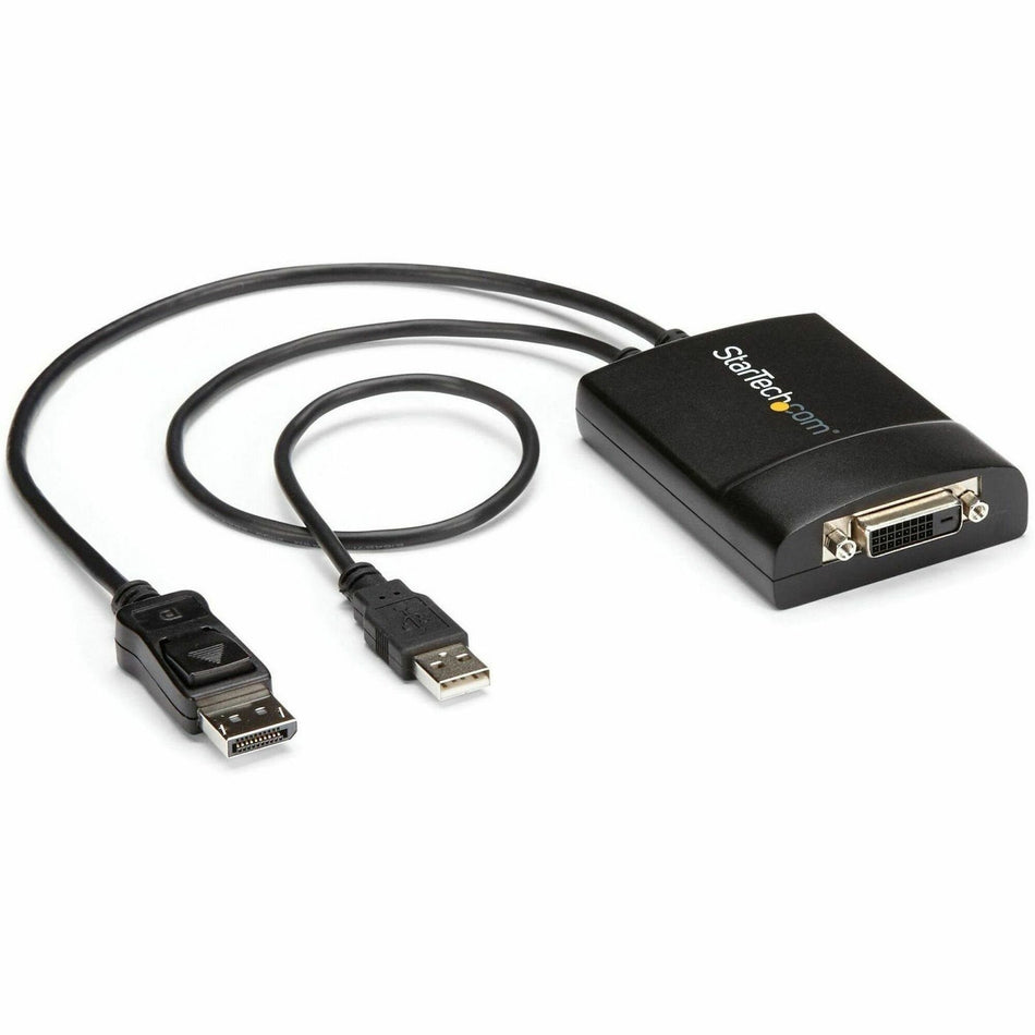 StarTech.com DisplayPort to DVI Dual Link Active Adapter, DisplayPort to DVI-D Adapter/Video Converter 2560x1600 60Hz, DP to DVI Adapter - DP2DVID2