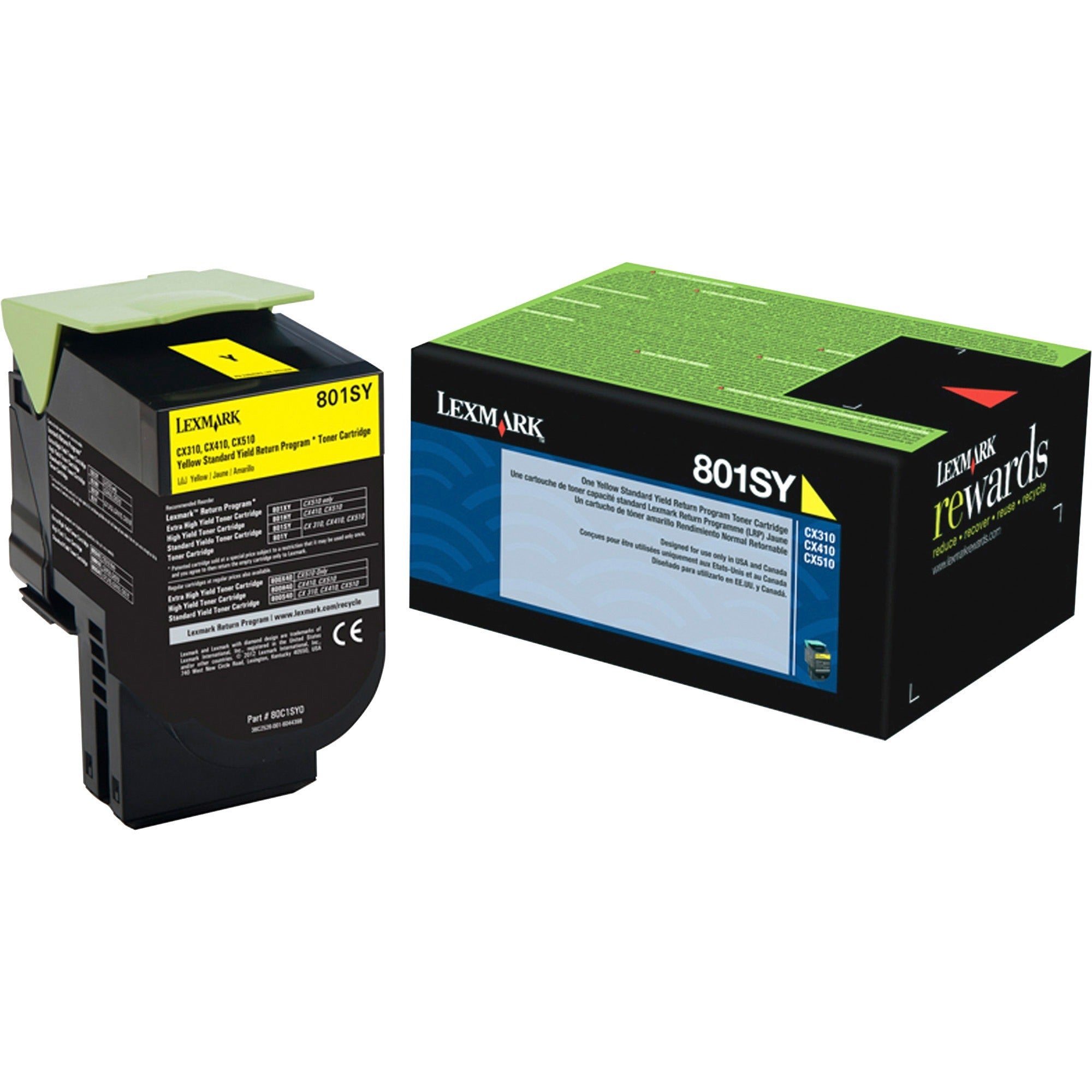Lexmark Unison 801SY Toner Cartridge - 80C1SY0