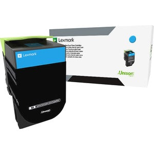 Lexmark Unison 800S2 Standard Yield Laser Toner Cartridge - Cyan - 1 Each - 80C0S20