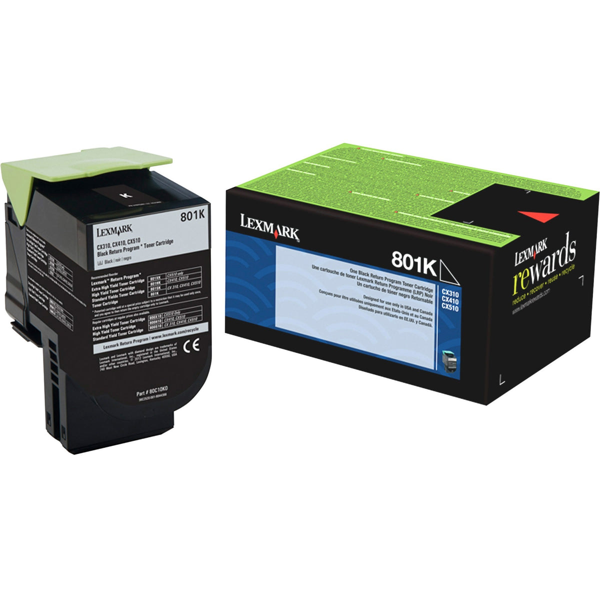 Lexmark Unison 801K Toner Cartridge - 80C10K0