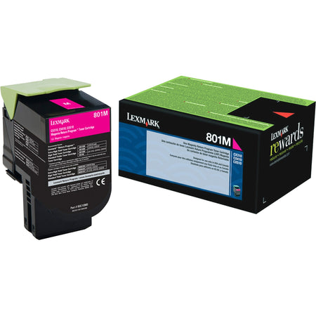 Lexmark Unison 801M Toner Cartridge - 80C10M0