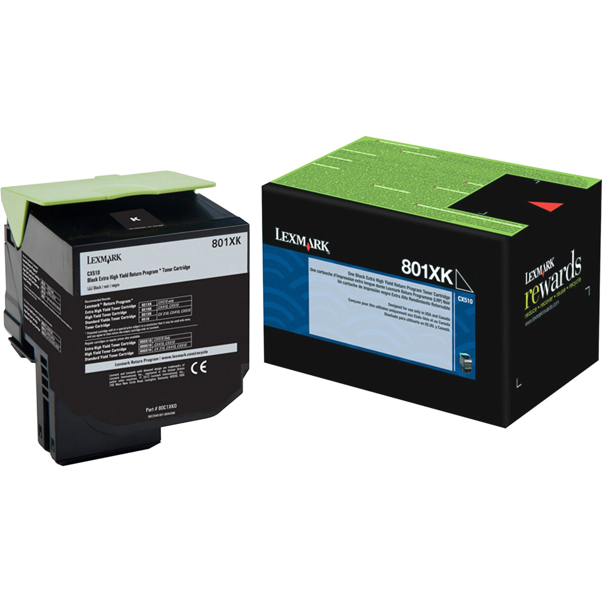 Lexmark Unison 801XK Toner Cartridge - 80C1XK0