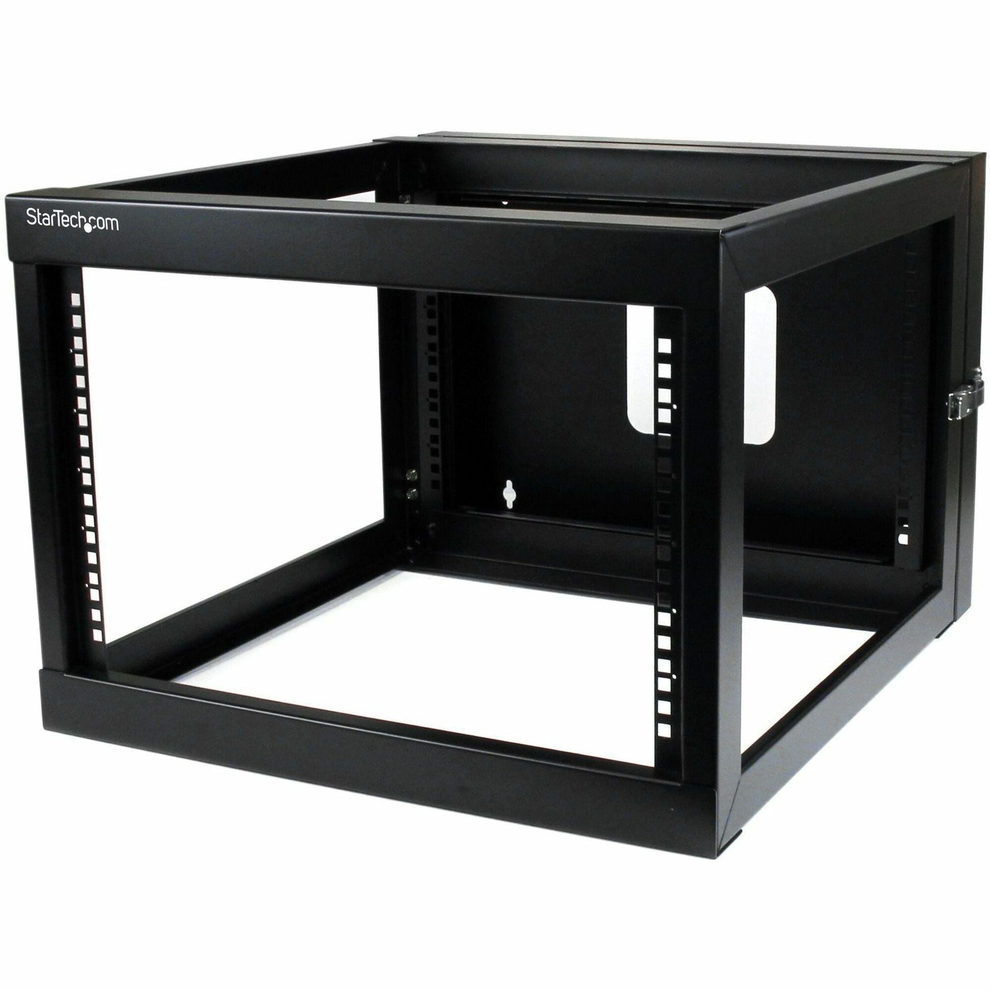 StarTech.com 4-Post 6U Hinged Wall-Mount Network Rack, 19" Open Frame Server Rack, Wall Mount Data Rack for IT Computer Equipment, TAA~ - RK619WALLOH