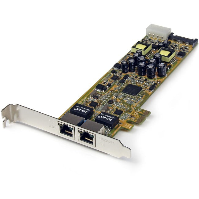 StarTech.com Dual Port PCI Express Gigabit Ethernet PCIe Network Card Adapter - PoE/PSE - ST2000PEXPSE