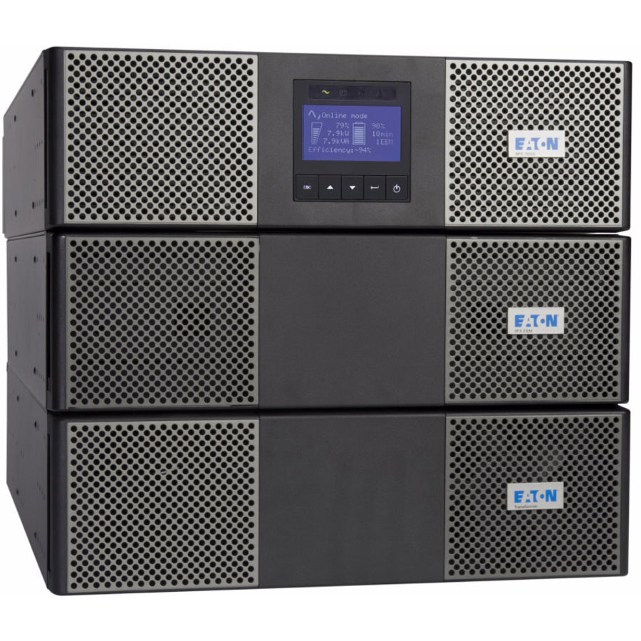 Eaton 9PX 11kVA 10kW 208V Online Double-Conversion UPS - Hardwired Input, 8x 5-20R, 2 L14-30R, Hardwired Outlets, Cybersecure Network Card, Extended Run, 9U - Battery Backup - 9PX11KTF11