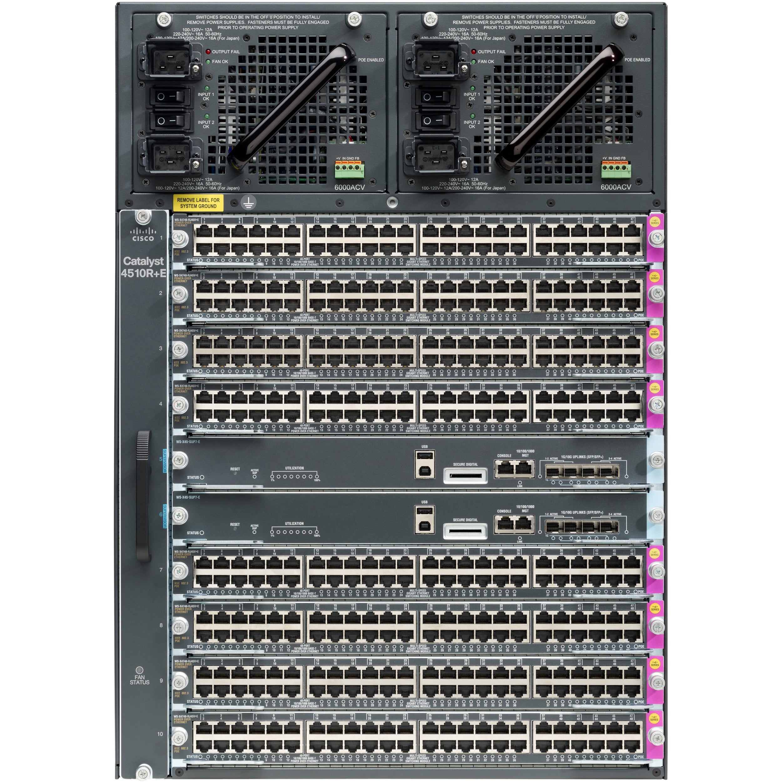 Cisco Catalyst WS-C4510R+E Chassis - WS-C4510R+E