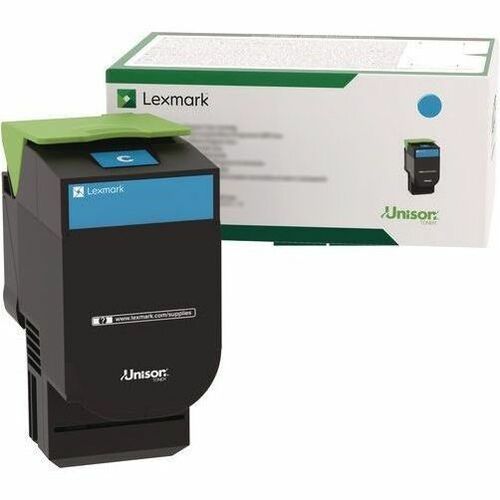 Lexmark Original Laser Toner Cartridge - Cyan - 1 Each - 80C00CG