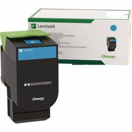 Lexmark Original Laser Toner Cartridge - Cyan - 1 Each - 80C00CG