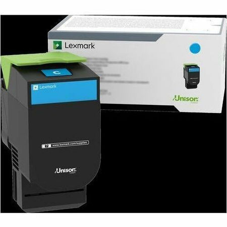 Lexmark High Yield Laser Toner Cartridge - Cyan - 1 Pack - 70C0HCG