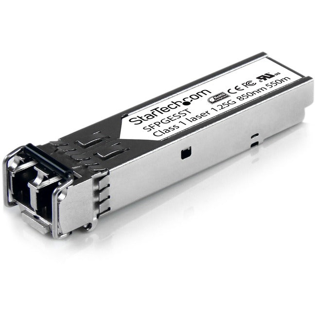 StarTech.com Cisco SFP-GE-S Compatible SFP Module - 1000BASE-SX - 1GE Gigabit Ethernet SFP 1GbE Multimode Fiber MMF Optic Transceiver - SFPGESST