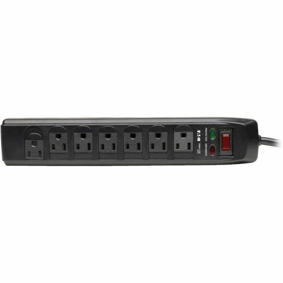 Eaton Tripp Lite Series Protect It! 7-Outlet Surge Protector, 6 ft. (1.83 m) Cord, 1440 Joules, Tel/Modem Protection, Safety Covers - TLP706TELC