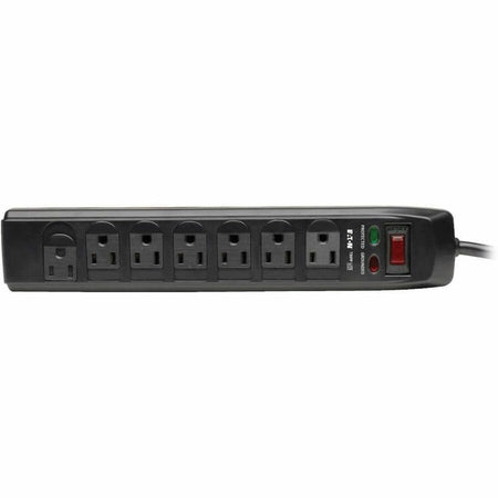 Eaton Tripp Lite Series Protect It! 7-Outlet Surge Protector, 6 ft. (1.83 m) Cord, 1440 Joules, Tel/Modem Protection, Safety Covers - TLP706TELC