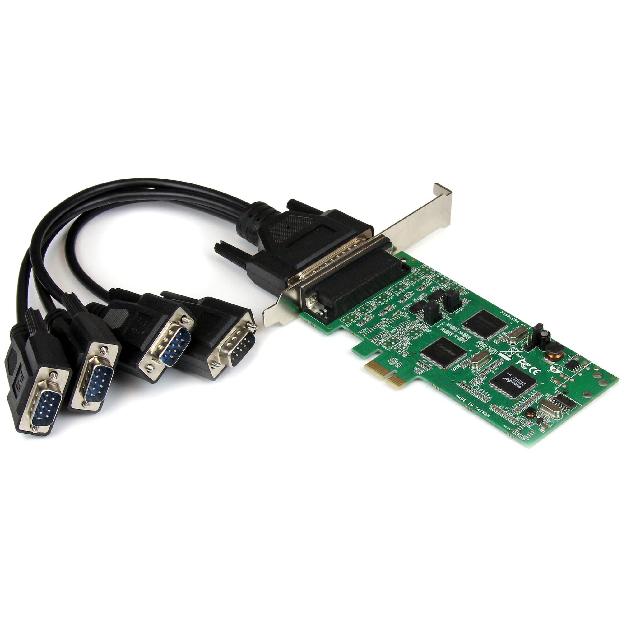 StarTech.com 4 Port PCI Express PCIe Serial Combo Card - 2 x RS232 2 x RS422 / RS485 - PEX4S232485