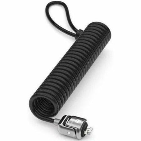Compulocks T-bar Security Keyed Coiled Cable Lock Black - CL15C