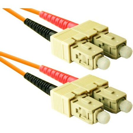 ENET 2M SC/SC Duplex Multimode 50/125 OM2 or Better Orange Fiber Patch Cable 2 meter SC-SC Individually Tested - SC2-50-2M-ENC