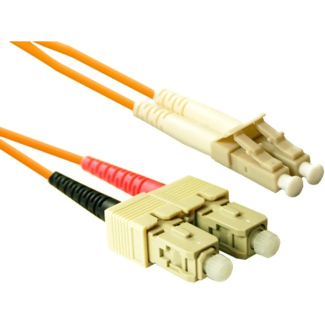 ENET 2M SC/LC Duplex Multimode 50/125 OM2 or Better Orange Fiber Patch Cable 2 meter SC-LC Individually Tested - SCLC-50-2M-ENC