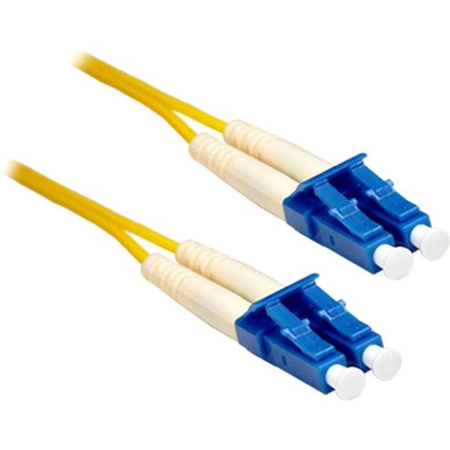 ENET 3M LC/LC Duplex Single-mode 9/125 OS1 or Better Yellow Fiber Patch Cable 3 meter LC-LC Individually Tested - LC2-SM-3M-ENC