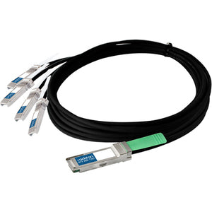 AddOn Cisco QSFP-4SFP10G-CU1M Compatible TAA Compliant 40GBase-CU QSFP+ to 4xSFP+ Direct Attach Cable (Passive Twinax, 1m) - QSFP-4SFP10G-CU1M-AO