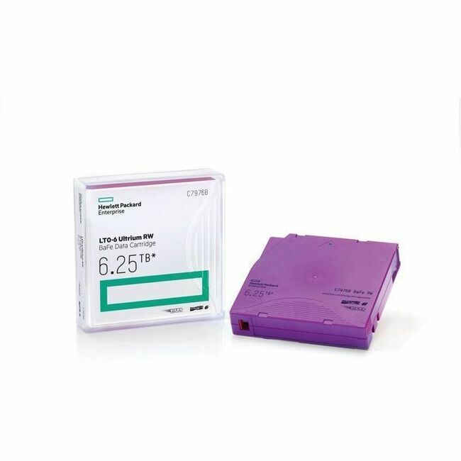 HPE LTO-6 6.25TB Ultrium RW Cartridge - C7976A