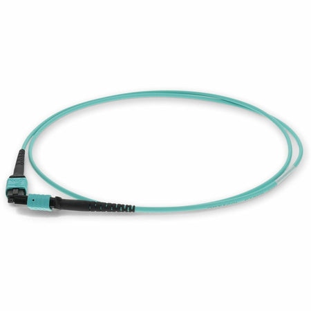 AddOn 3m MPO (Female) to MPO (Female) 12-Strand Aqua OM3 Crossover Fiber OFNR (Riser-Rated) Patch Cable - ADD-MPOMPO-3M5OM3