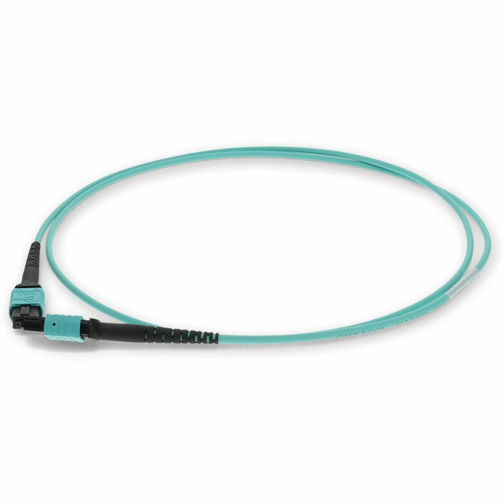 AddOn 10m MPO/UPC to MPO/UPC Aqua OM3 OFNR (Riser-Rated) 12-Strand Fiber Patch Cable - ADD-MPOMPO-10M5OM3