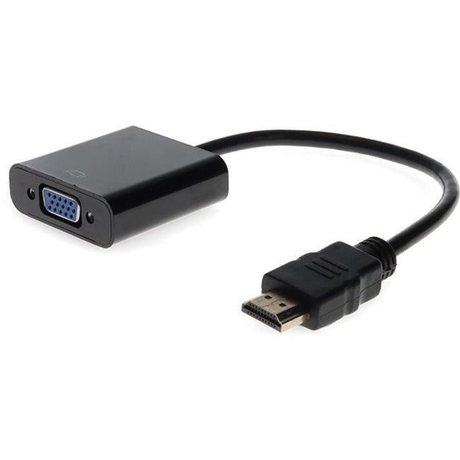 HDMI 1.3 Male to VGA Female Black Active Adapter For Resolution Up to 1920x1200 (WUXGA) - HDMI2VGA