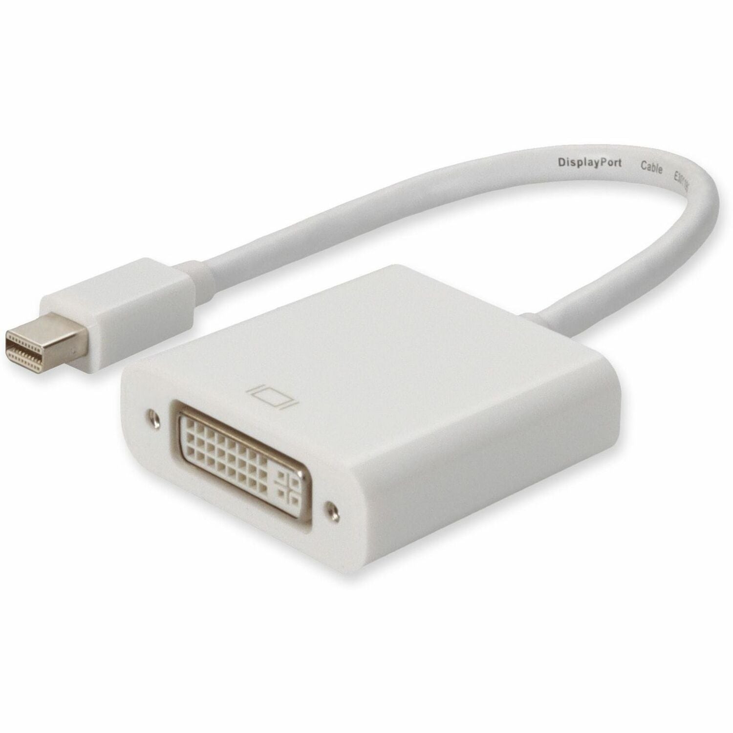 AddOn Mini-DisplayPort 1.1 Male to DVI-I (29 pin) Female White Active Adapter For Resolution Up to 1920x1200 (WUXGA) - MDP2DVIA