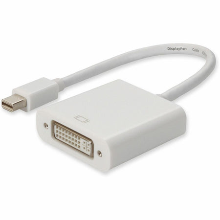 AddOn Mini-DisplayPort 1.1 Male to DVI-I (29 pin) Female White Active Adapter For Resolution Up to 1920x1200 (WUXGA) - MDP2DVIA