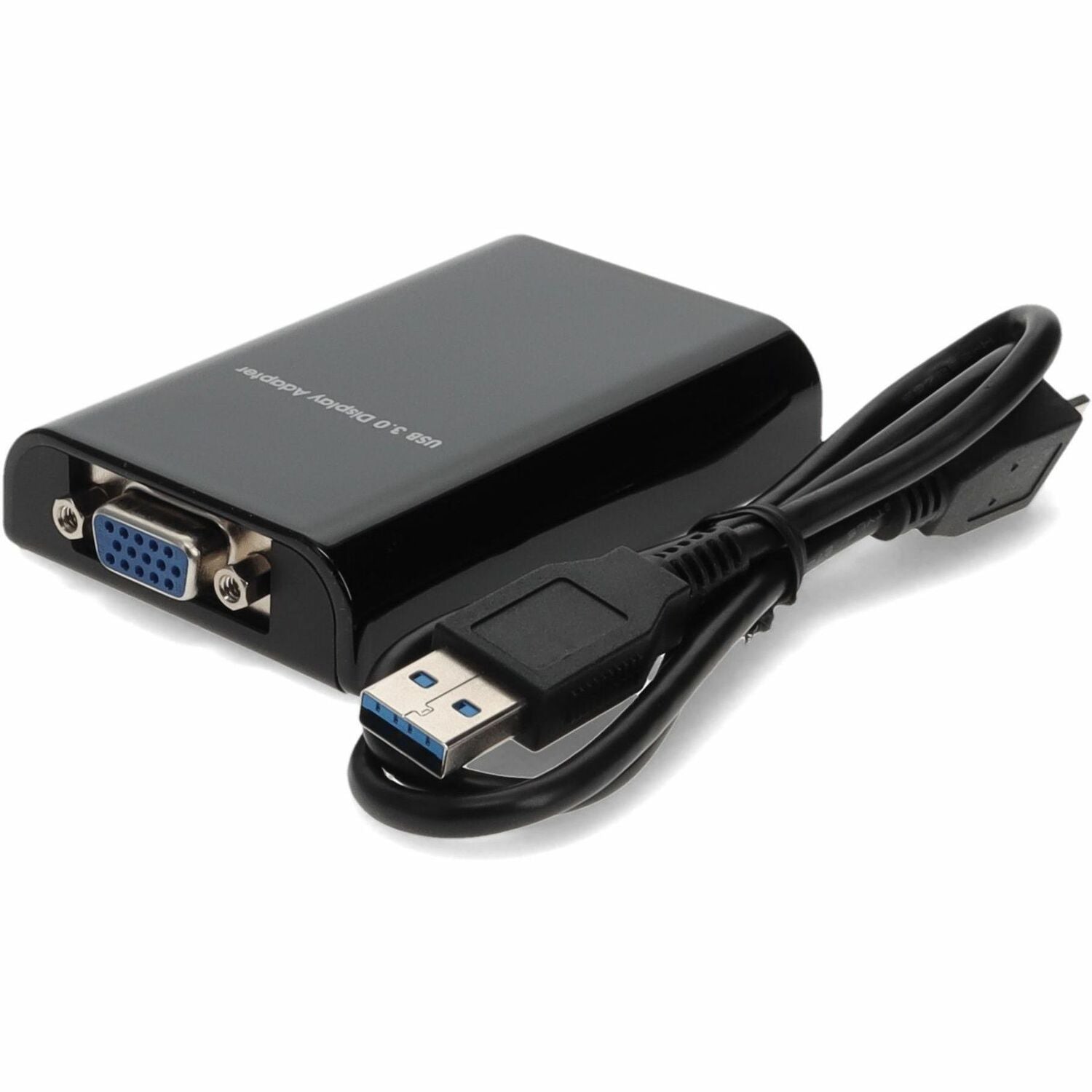 AddOn USB A 3.0 Male to VGA Female Blue Adapter (USB A 2.0 or lower will result in the resolution being capped at 800x600) - USB32VGA
