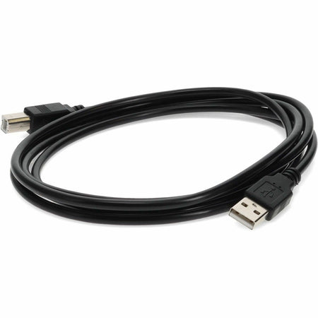 AddOn 6ft USB A 2.0 Male to USB B 2.0 Male Black Cable - USBEXTAB6