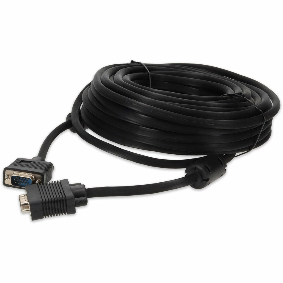 AddOn 50ft VGA Male to VGA Male Black Cable For Resolution Up to 1920x1200 (WUXGA) - VGAMM50