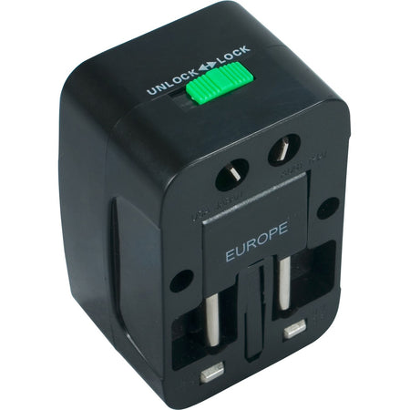 QVS Premium World Power Travel Adaptor Kit with Surge Protection - PA-C3