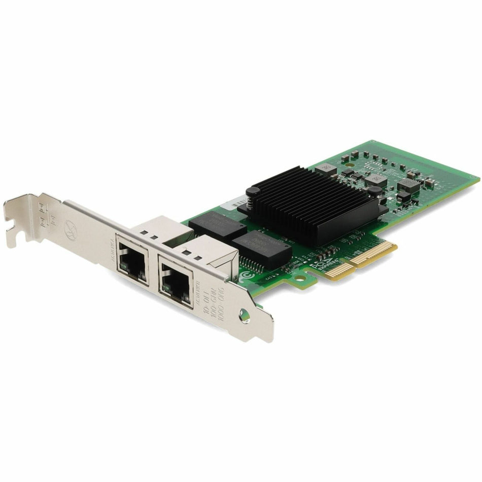 AddOn 10/100/1000Mbs Dual Open RJ-45 Port 100m PCIe x4 Network Interface Card - ADD-PCIE-2RJ45