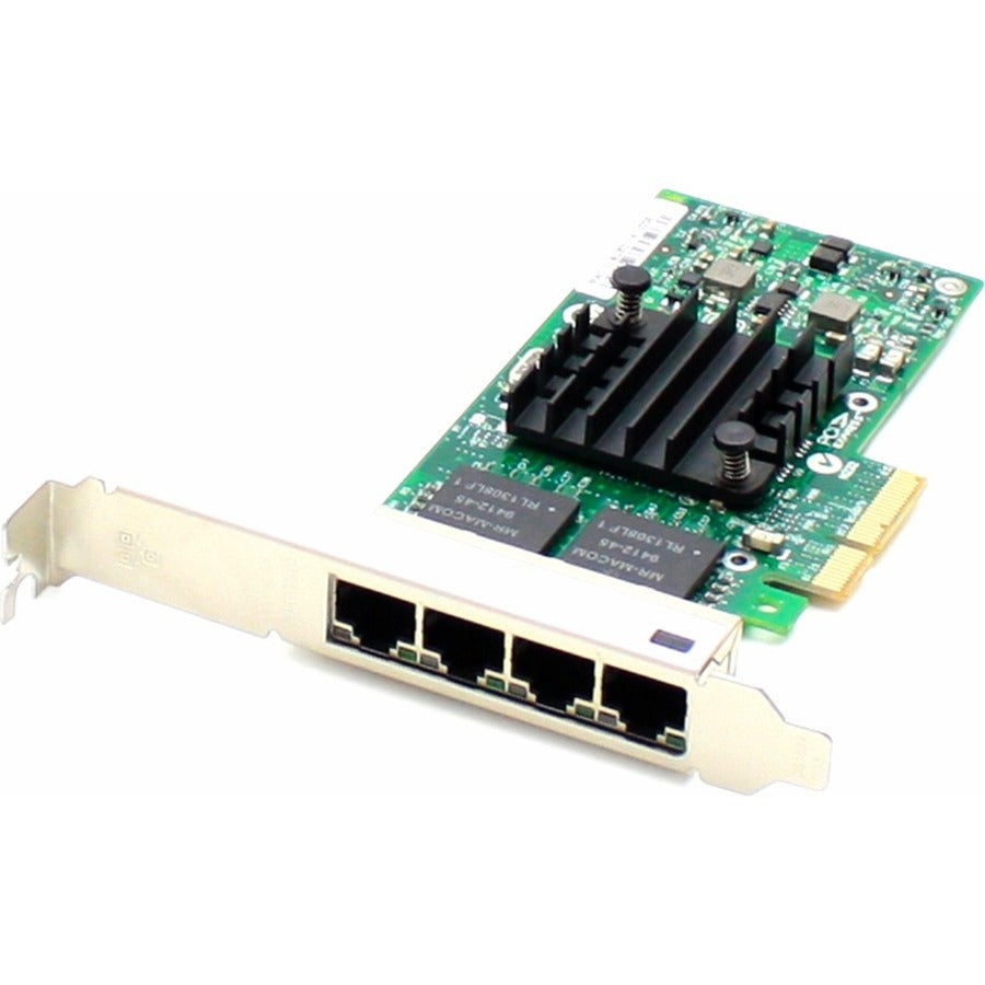 AddOn 10/100/1000Mbs Quad Open RJ-45 Port 100m PCIe x4 Network Interface Card - ADD-PCIE-4RJ45