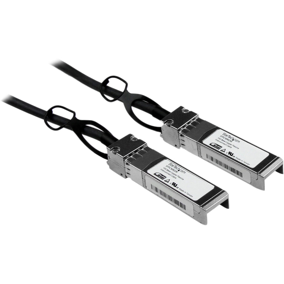 StarTech.com 2m 10G SFP+ to SFP+ Direct Attach Cable for Cisco SFP-H10GB-CU2M - 10GbE SFP+ Copper DAC 10 Gbps Passive Twinax - SFPCMM2M