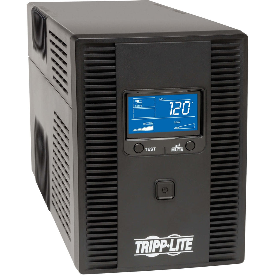 Tripp Lite by Eaton UPS SmartPro LCD 120V 1300VA 720W Line-Interactive UPS AVR Tower LCD USB 8 Outlets - SMART1300LCDT