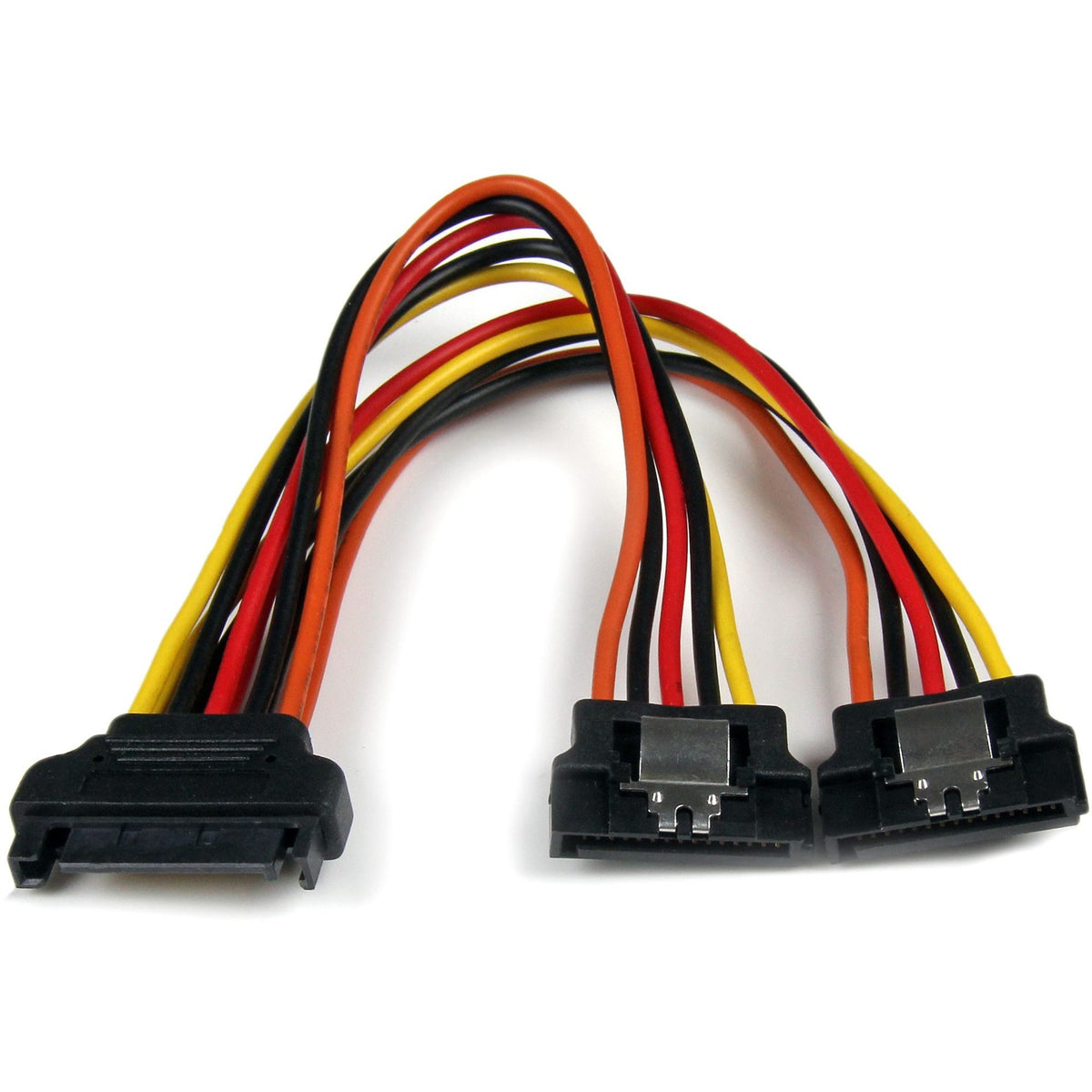 StarTech.com 6in Latching SATA Power Y Splitter Cable Adapter - M/F - PYO2LSATA