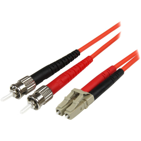 StarTech.com 1m Fiber Optic Cable - Multimode Duplex 50/125 - LSZH - LC/ST - OM2 - LC to ST Fiber Patch Cable - 50FIBLCST1