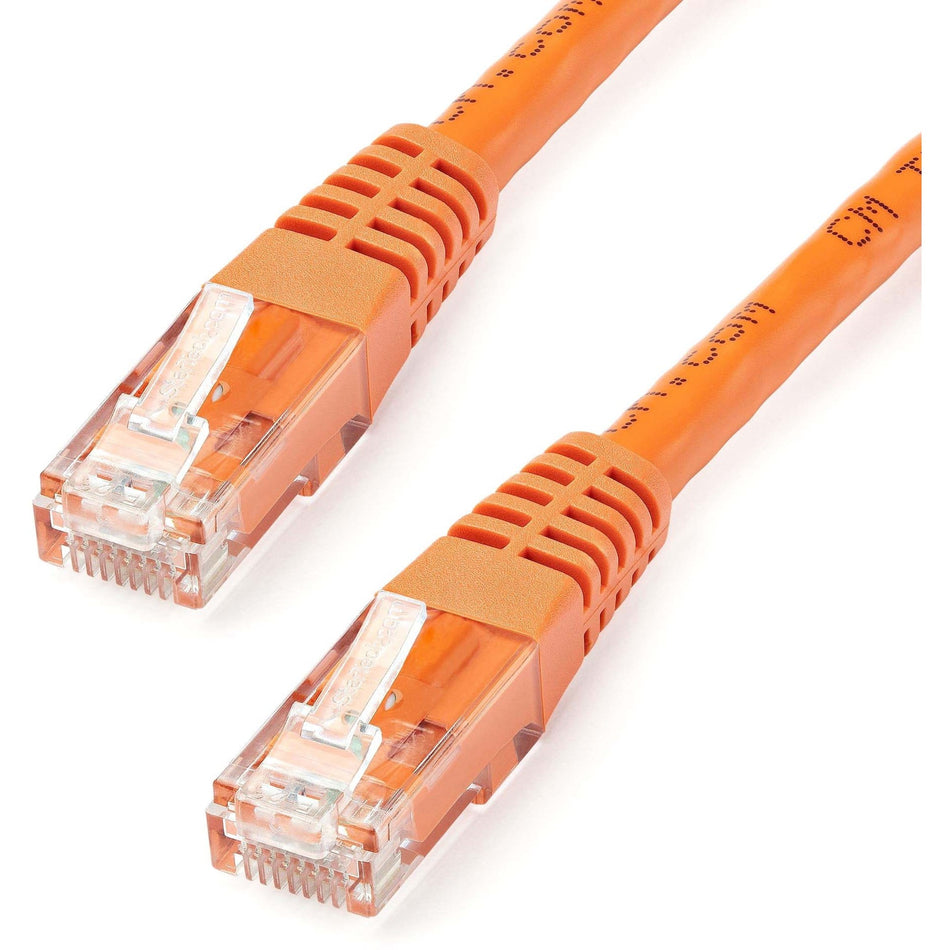 StarTech.com 20ft CAT6 Ethernet Cable - Orange Molded Gigabit - 100W PoE UTP 650MHz - Category 6 Patch Cord UL Certified Wiring/TIA - C6PATCH20OR