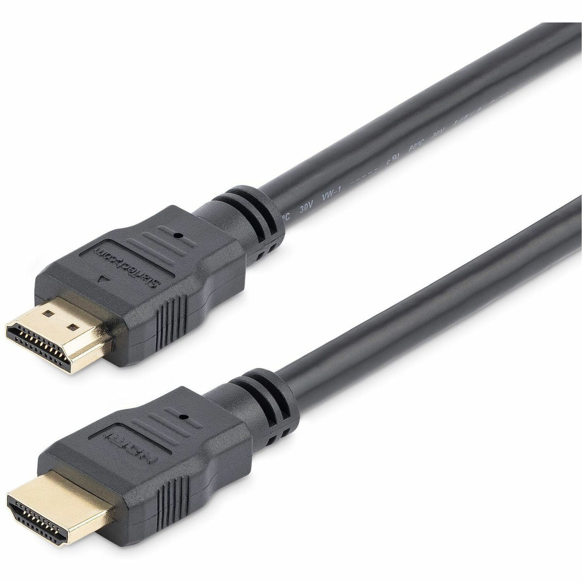 StarTech.com 15ft/4.6m HDMI Cable, 4K High Speed HDMI Cable with Ethernet, Ultra HD 4K 30Hz Video, HDMI 1.4 Cable/HDMI Monitor Cord, Black - HDMM15