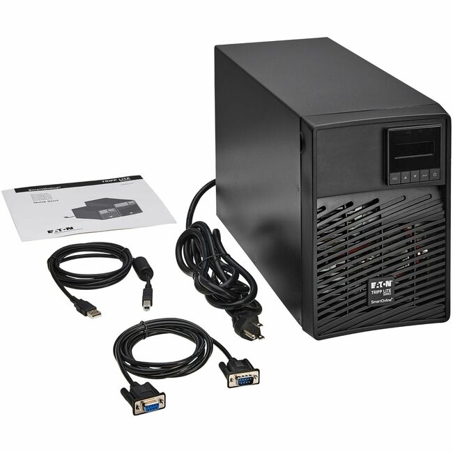 Tripp Lite by Eaton SmartOnline 1500VA 1350W 120V Double-Conversion UPS - 6 Outlets, Extended Run, Network Card Option, LCD, USB, DB9, Tower - Battery Backup - SU1500XLCD