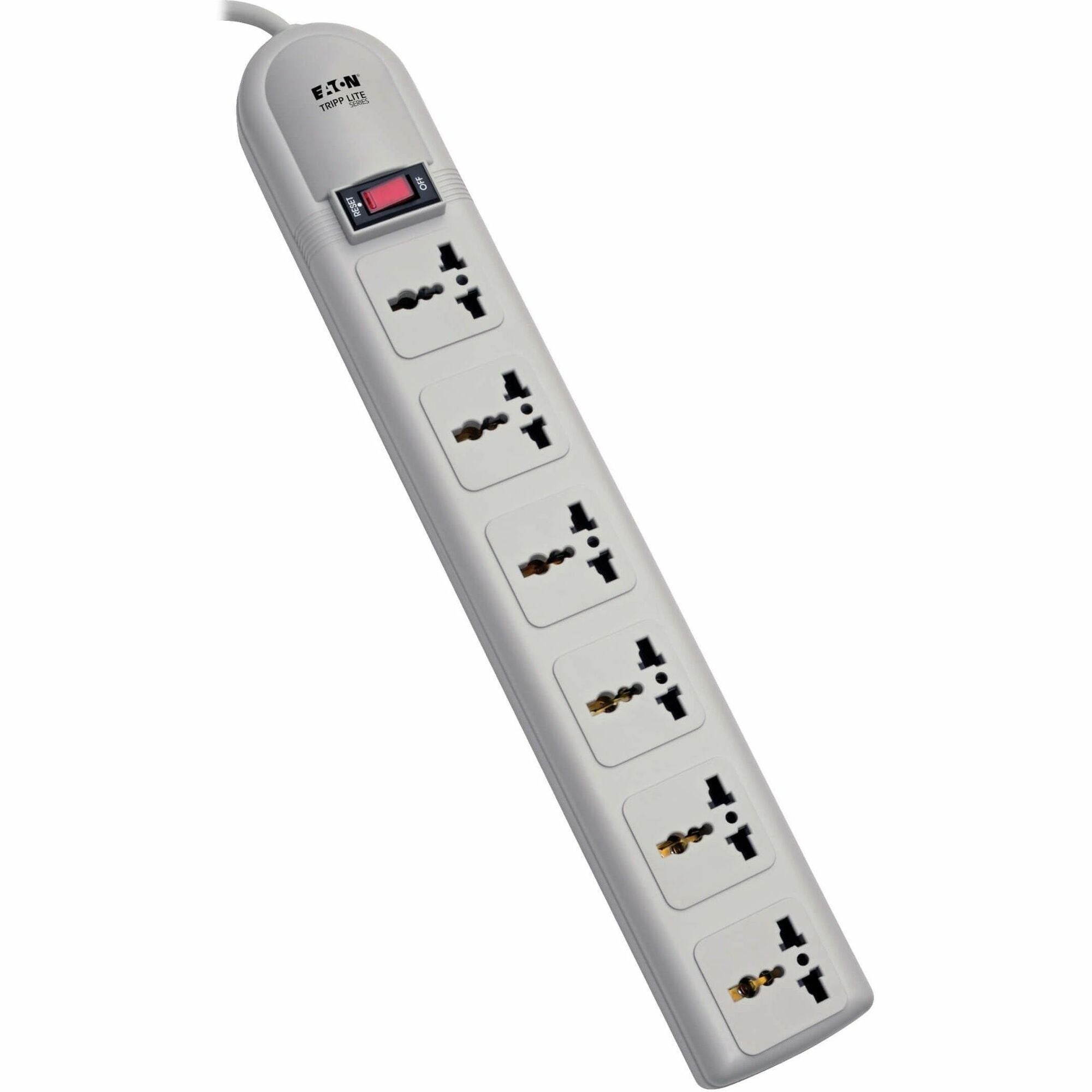 Tripp Lite by Eaton Protect It! 230V 6-Universal Outlet Surge Protector 1.8M Cord German/French Plug 750 Joules - SUPER6OMNI D