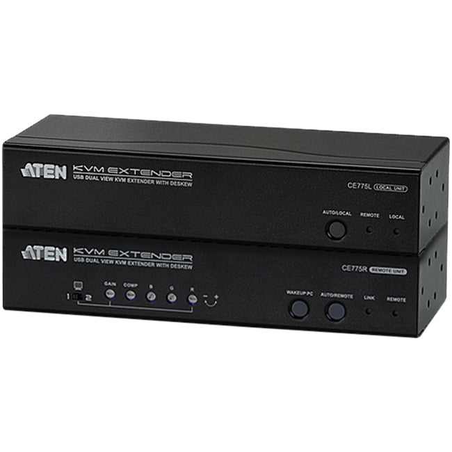 ATEN USB Dual View KVM Extender with Deskew-TAA Compliant - CE775